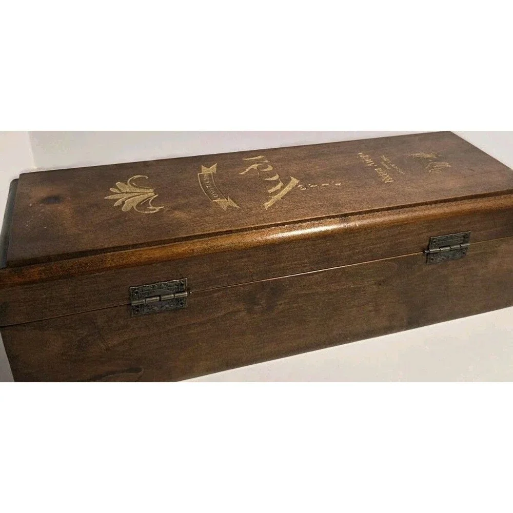 Xxeda Xotec Extra Anejo Wooden Decorative Hinged Box W Slip Lock Closure